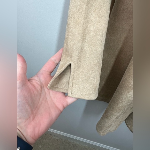 Gretchen Scott Faux Suede Waterfall Cardigan with Belt Size 16/XXL NEW - Picture 7 of 12